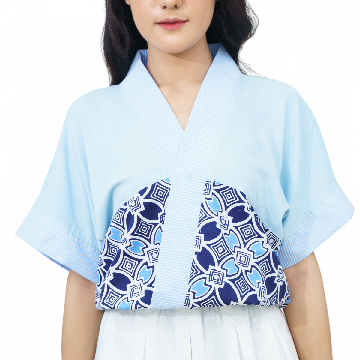 Celine Blouse Navy Blue - Image 2