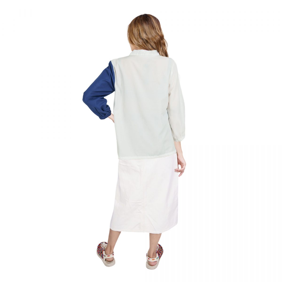 Midori Shirt Flower Cream - Image 5
