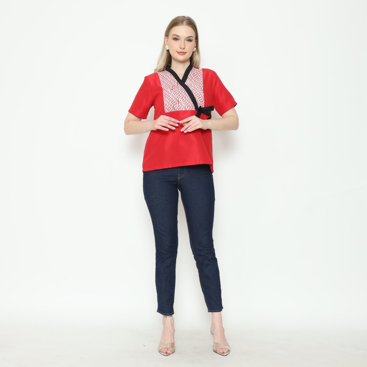 Rose Blouse Red - Image 7