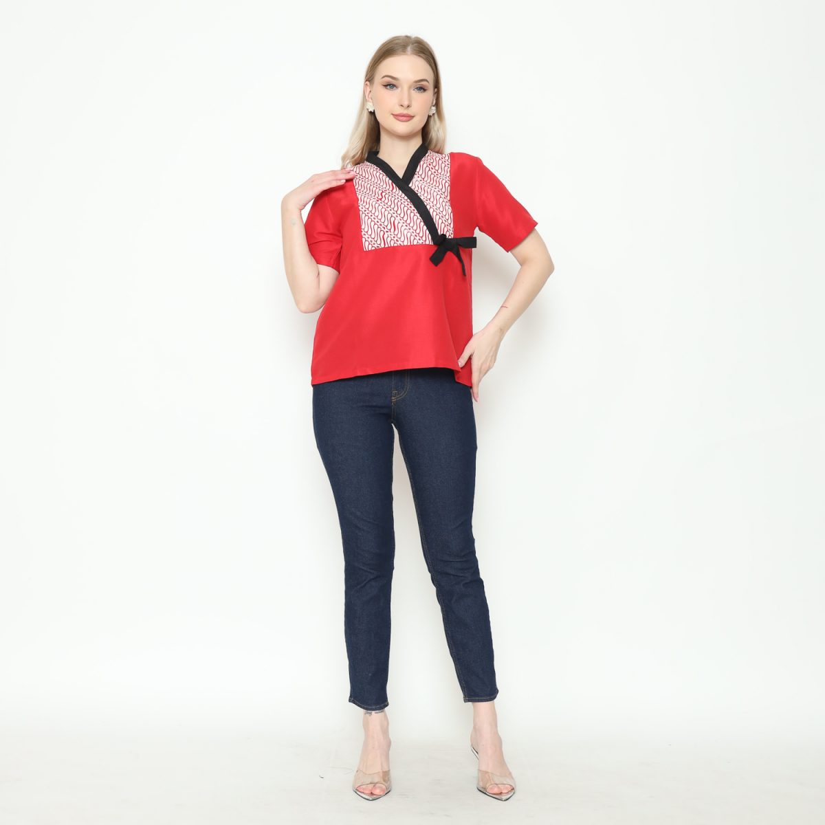 Rose Blouse Red - Image 6