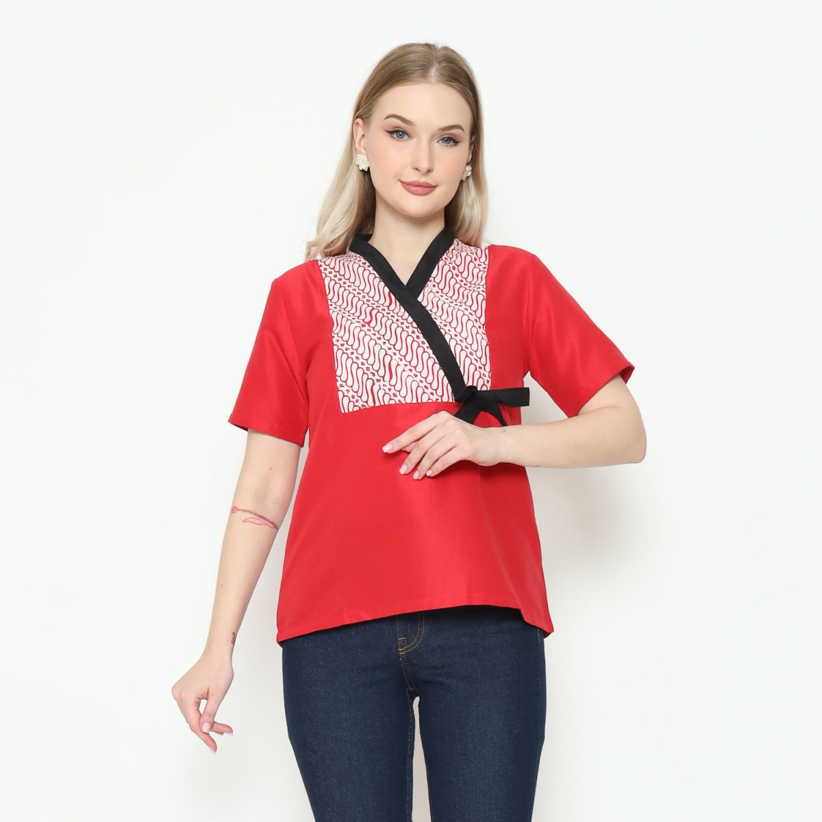 Rose Blouse Red