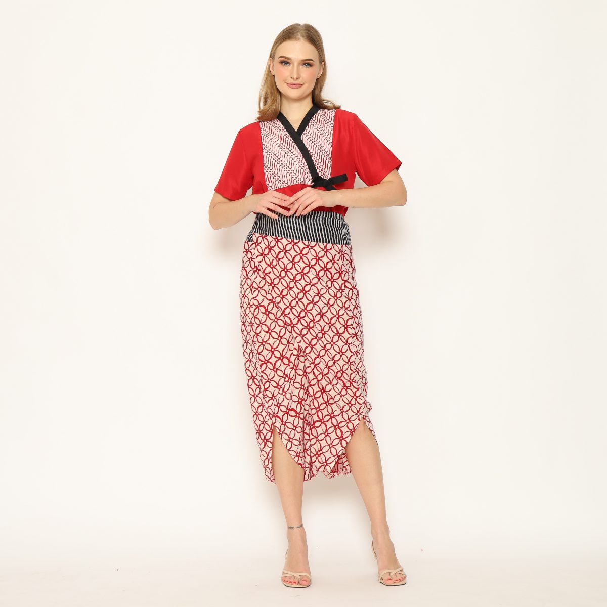 Rose Blouse Red - Image 6