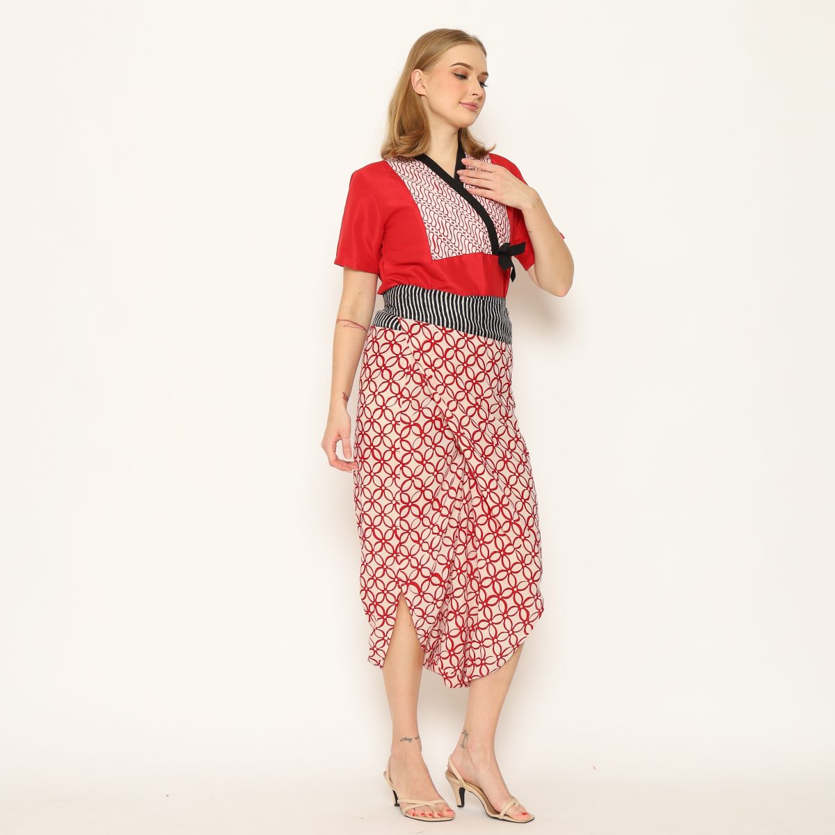 Rose Blouse Red - Image 3