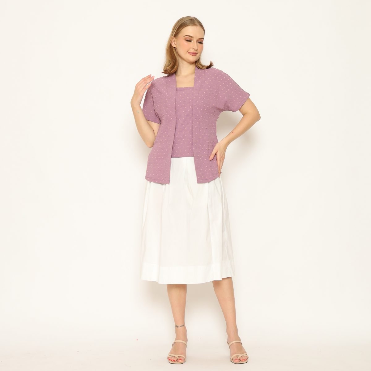 Yasmine Blouse Light Purple - Image 6