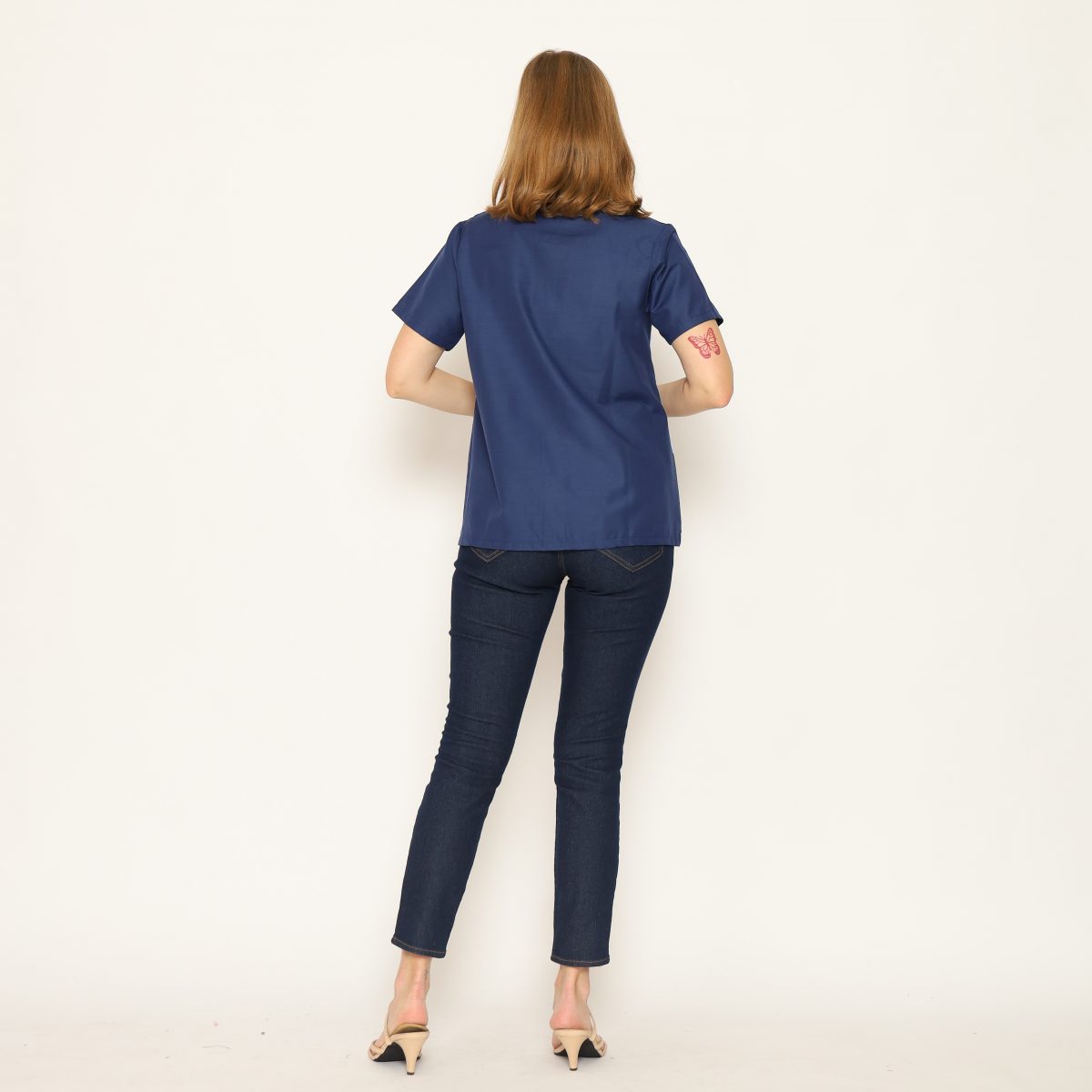 Janice Shirt Kawung Blue - Image 5