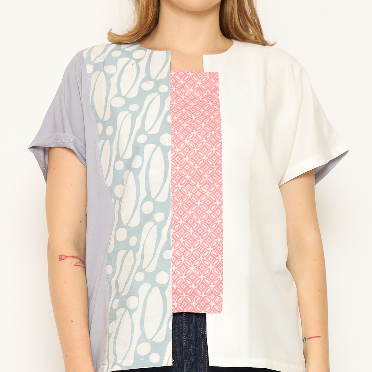 Novina Blouse Parang Grey - Image 2