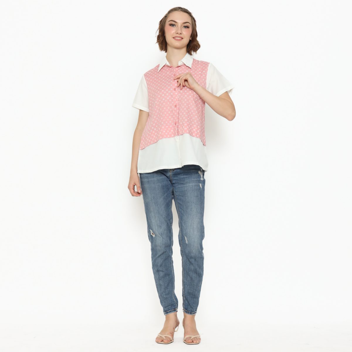 Atlanta Shirt Pink Cream - Image 6