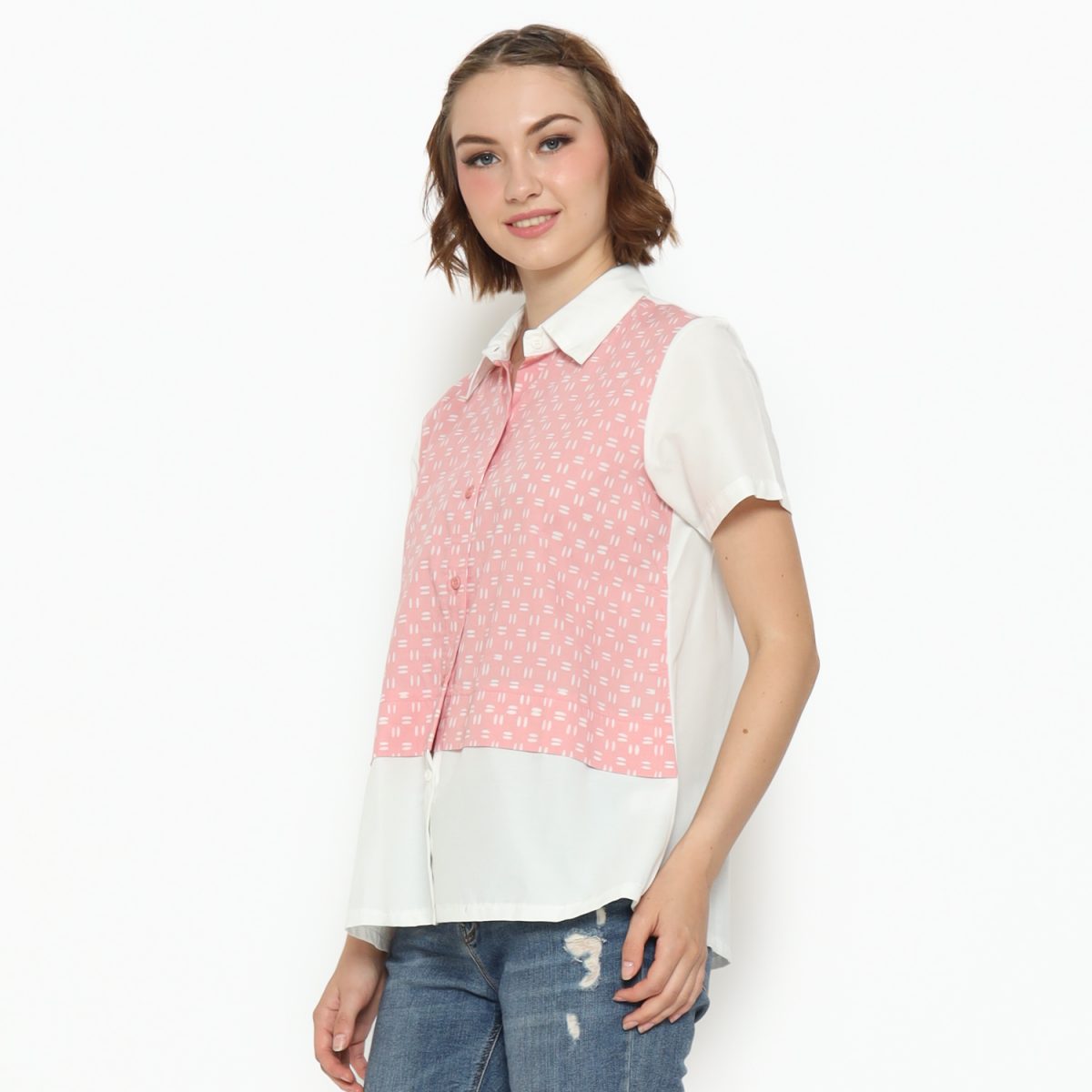 Atlanta Shirt Pink Cream - Image 4