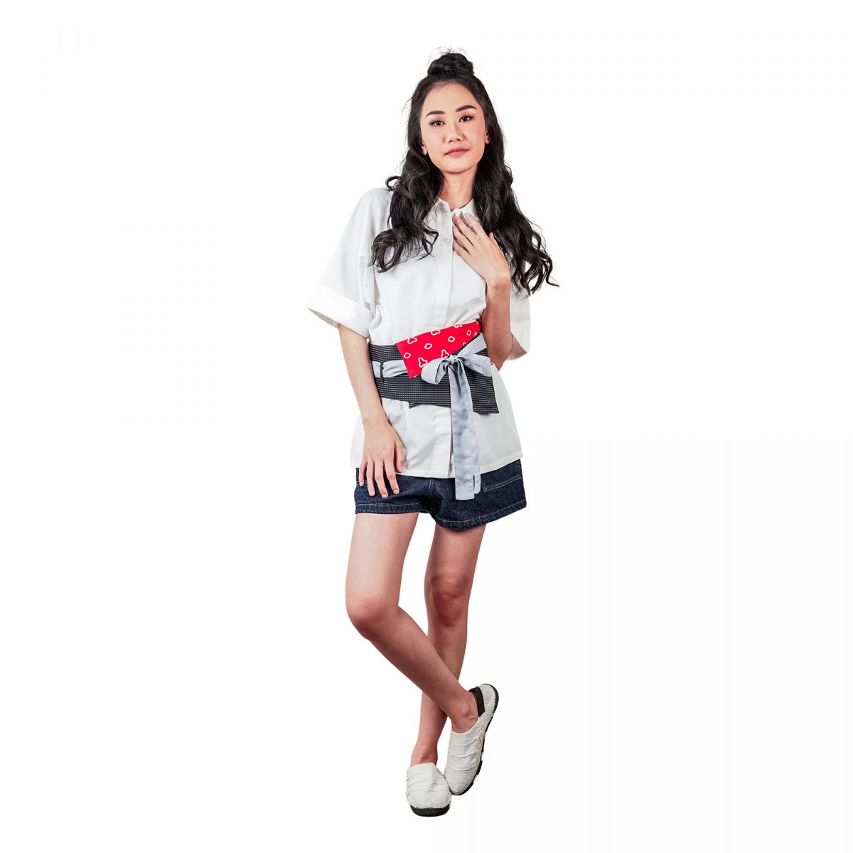 Obi Belt Black Red - Image 6