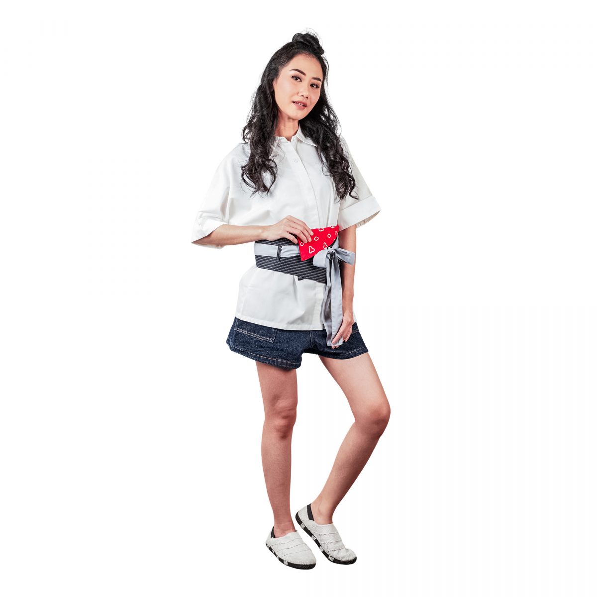 Obi Belt Black Red - Image 4
