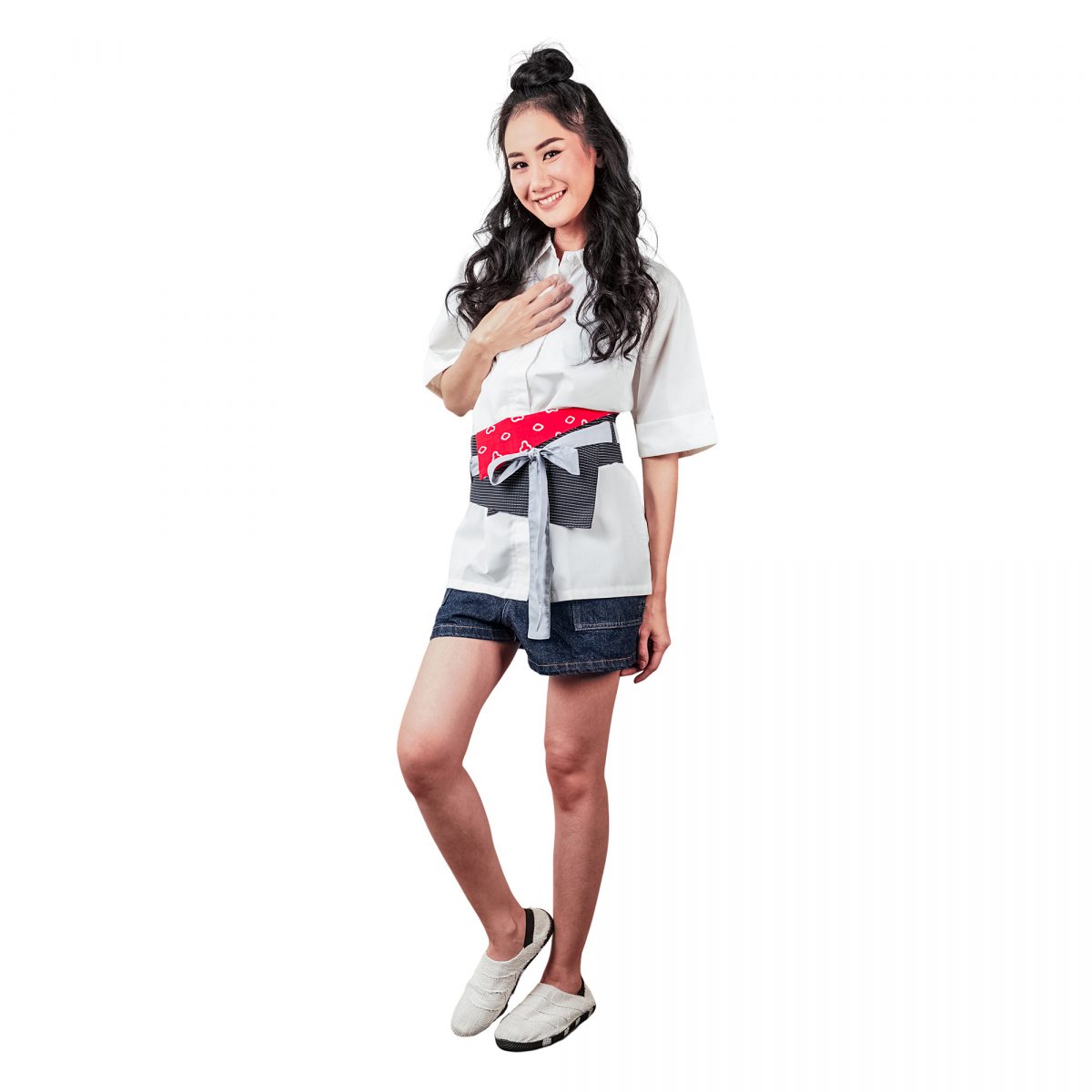 Obi Belt Black Red - Image 3