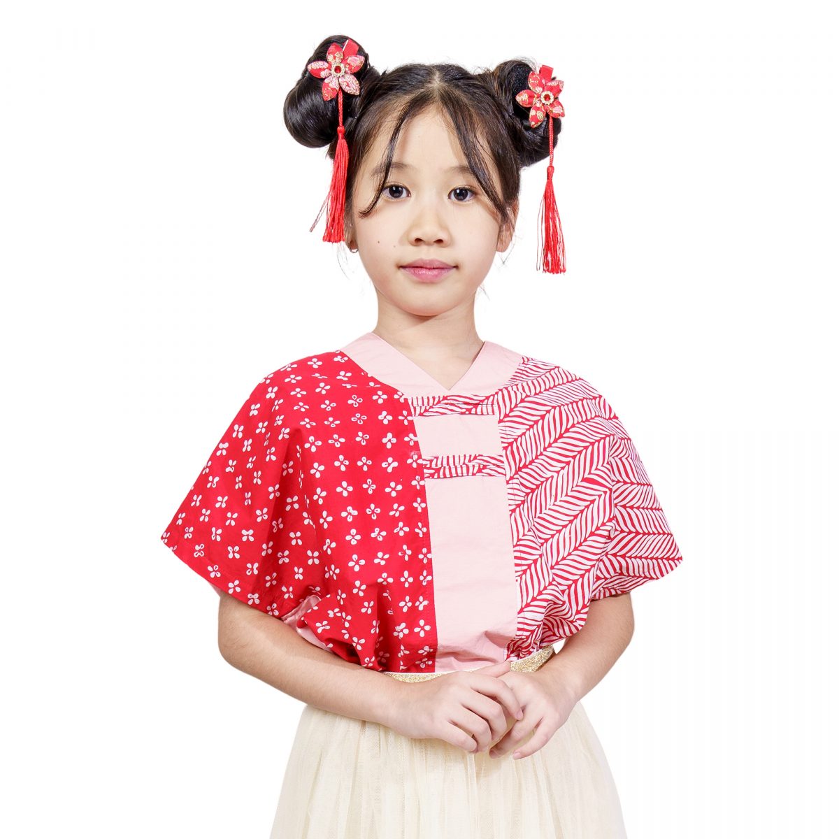 Inara Blouse Kids Red