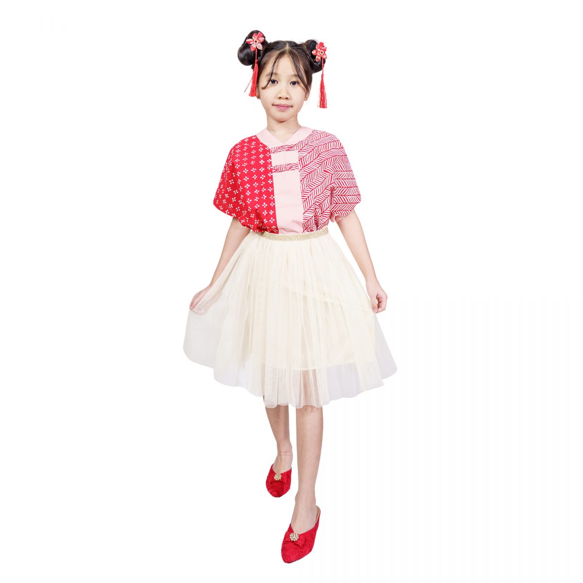 Inara Blouse Kids Red - Image 6