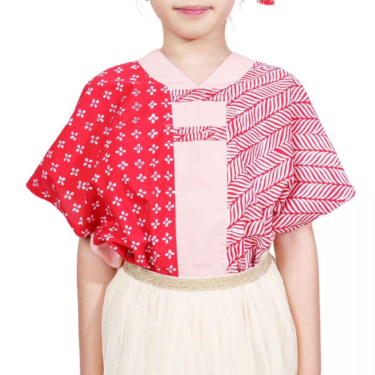 Inara Blouse Kids Red - Image 2