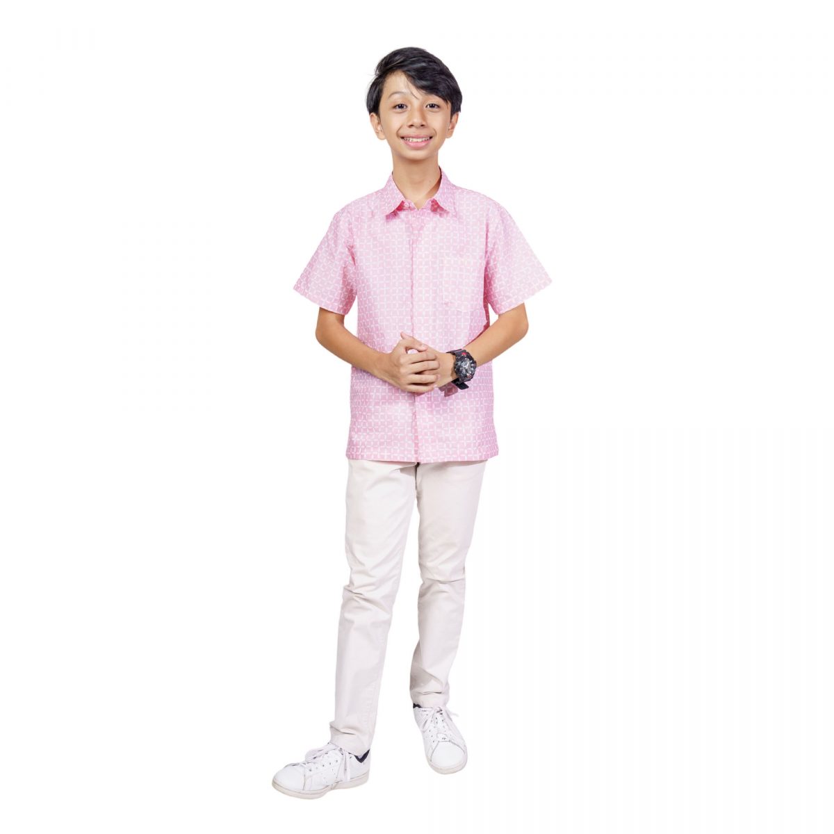Gabriel Shirt Kids Pink - Image 6
