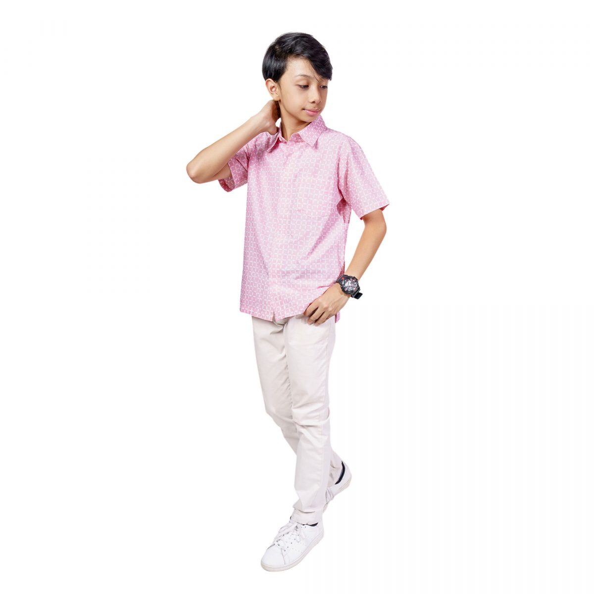 Gabriel Shirt Kids Pink - Image 4