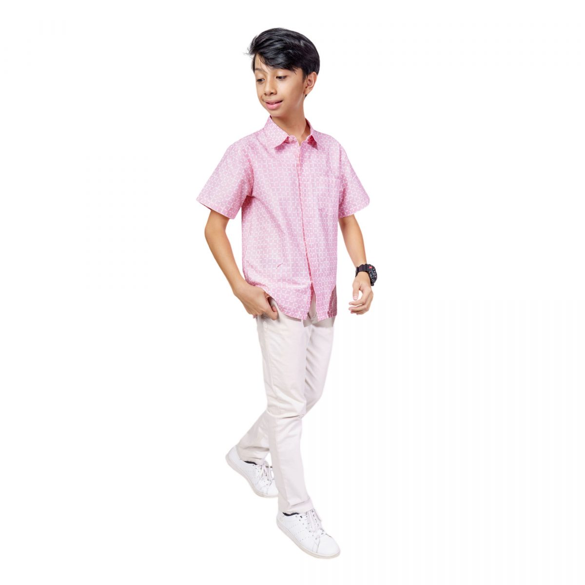 Gabriel Shirt Kids Pink - Image 3