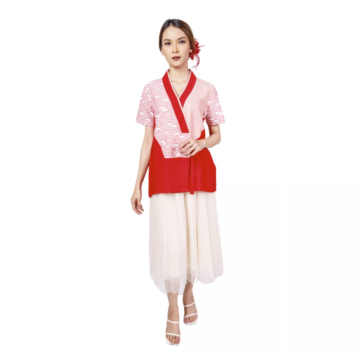 Sejiwa Blouse Red Pink - Image 6