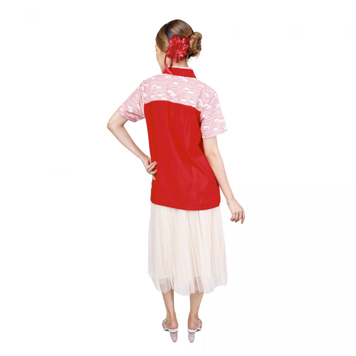 Sejiwa Blouse Red Pink - Image 5