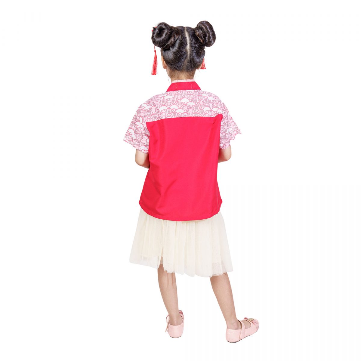 Sejiwa Blouse Kids Red Pink - Image 5