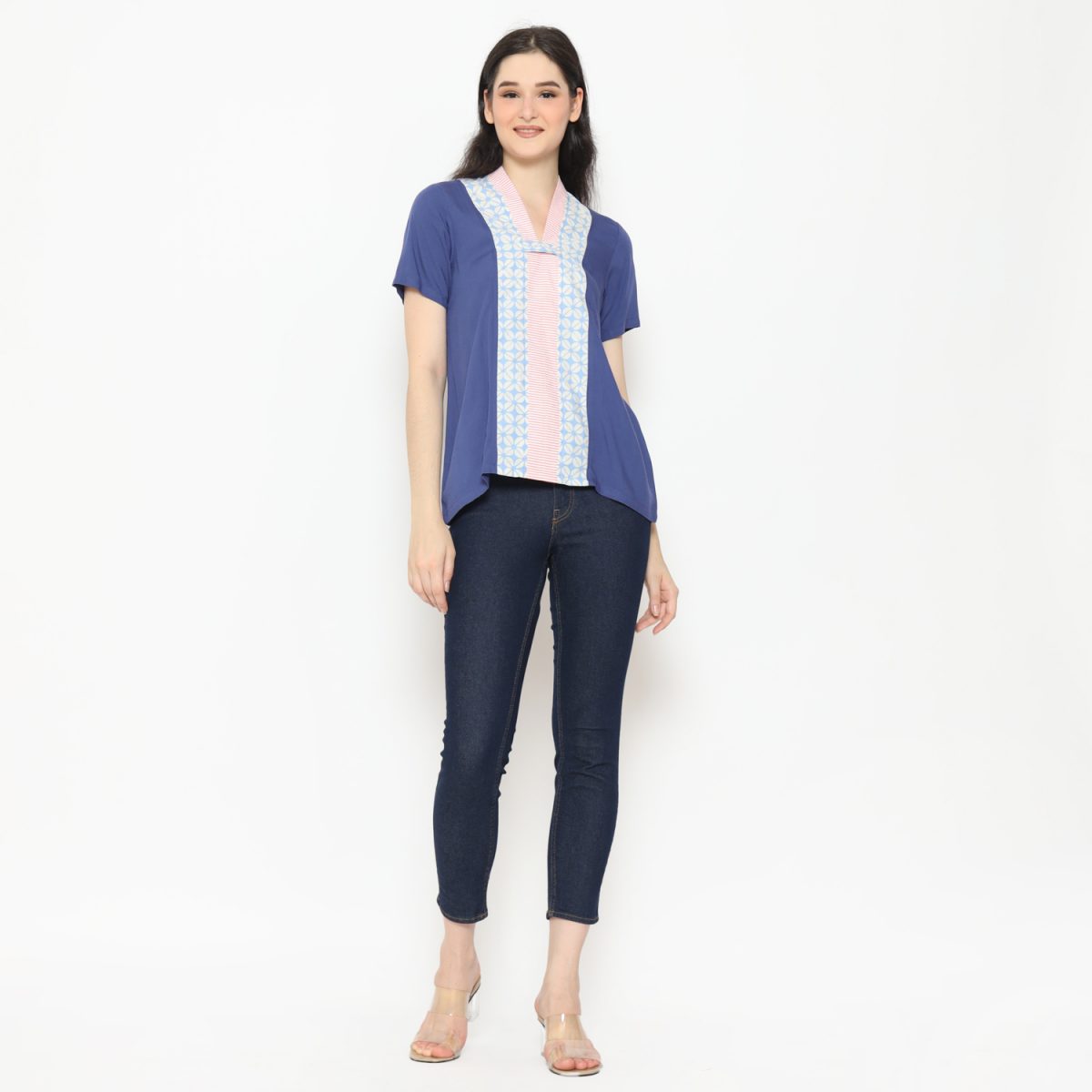 Nara Blouse Blue - Image 7
