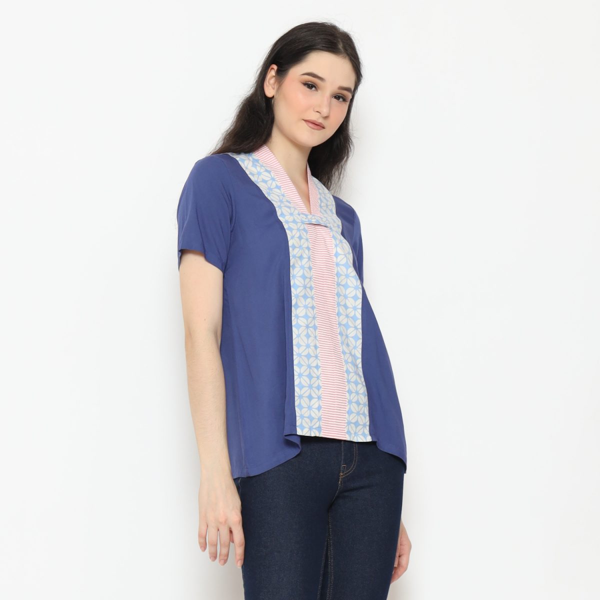Nara Blouse Blue - Image 4