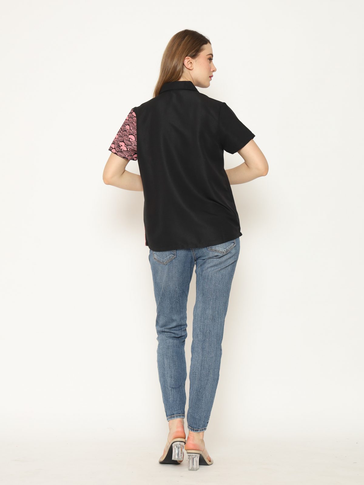 Agnes Shirt Black Pink - Image 5