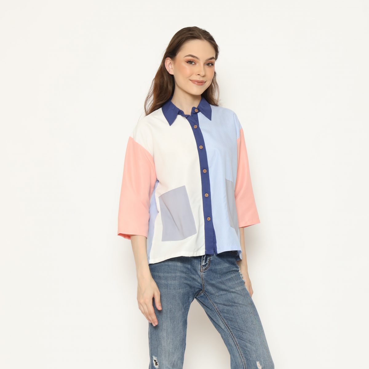 Purina Shirt Stripe Blue
