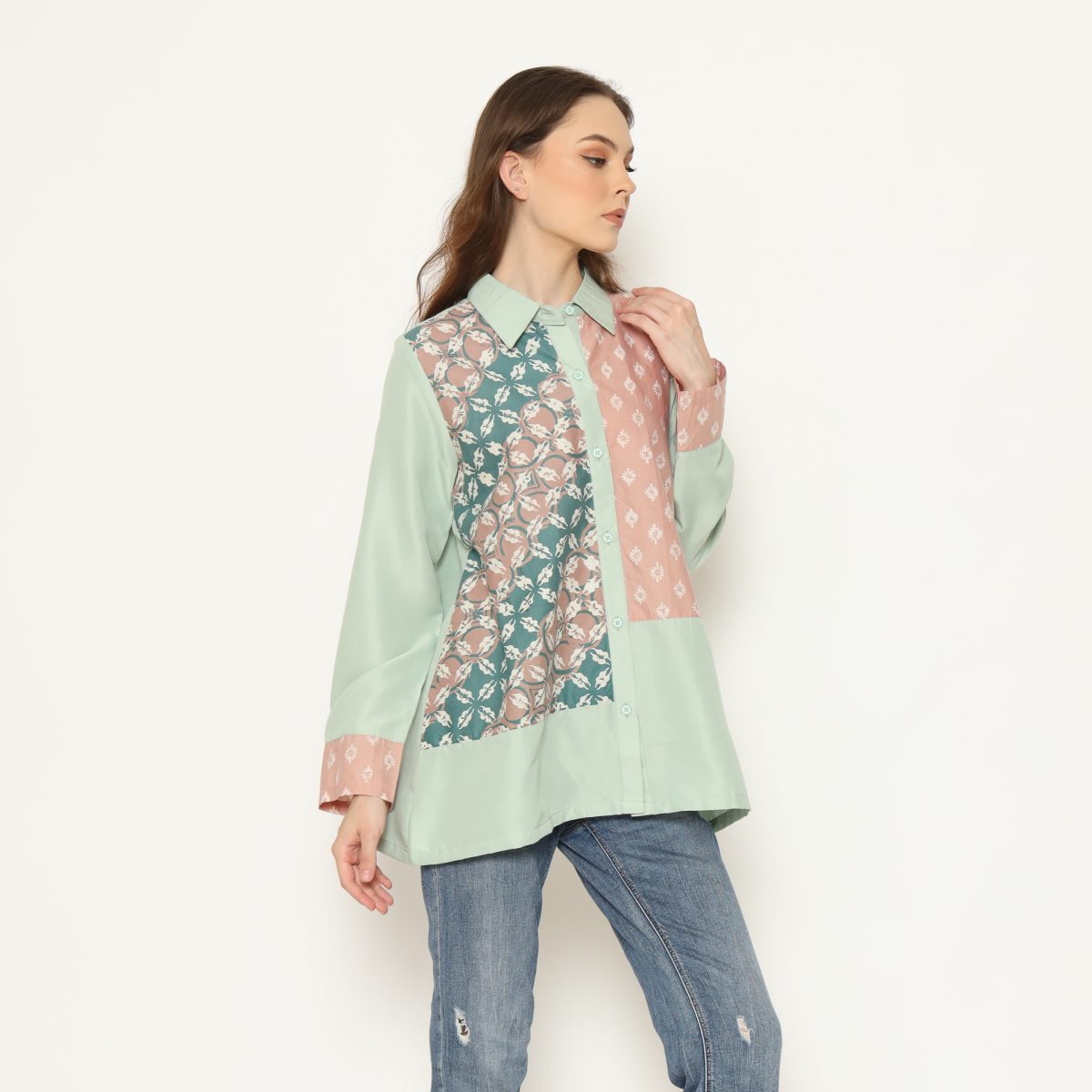 Raina Shirt Sage Green - Image 4