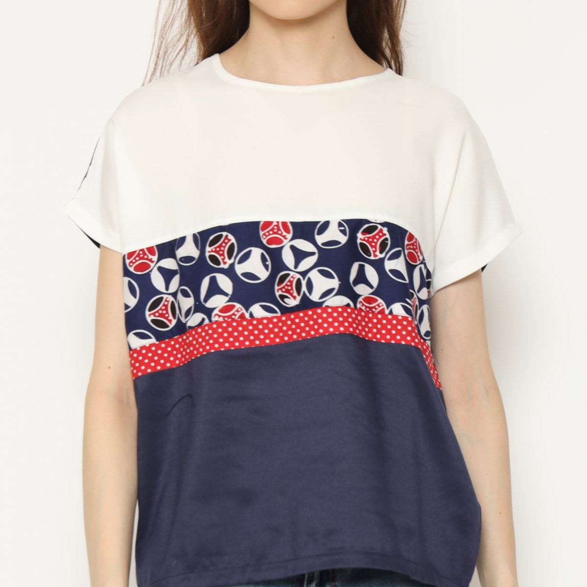 Miranda Blouse Navy - Image 2