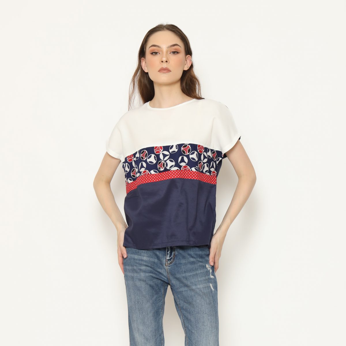 Miranda Blouse Navy