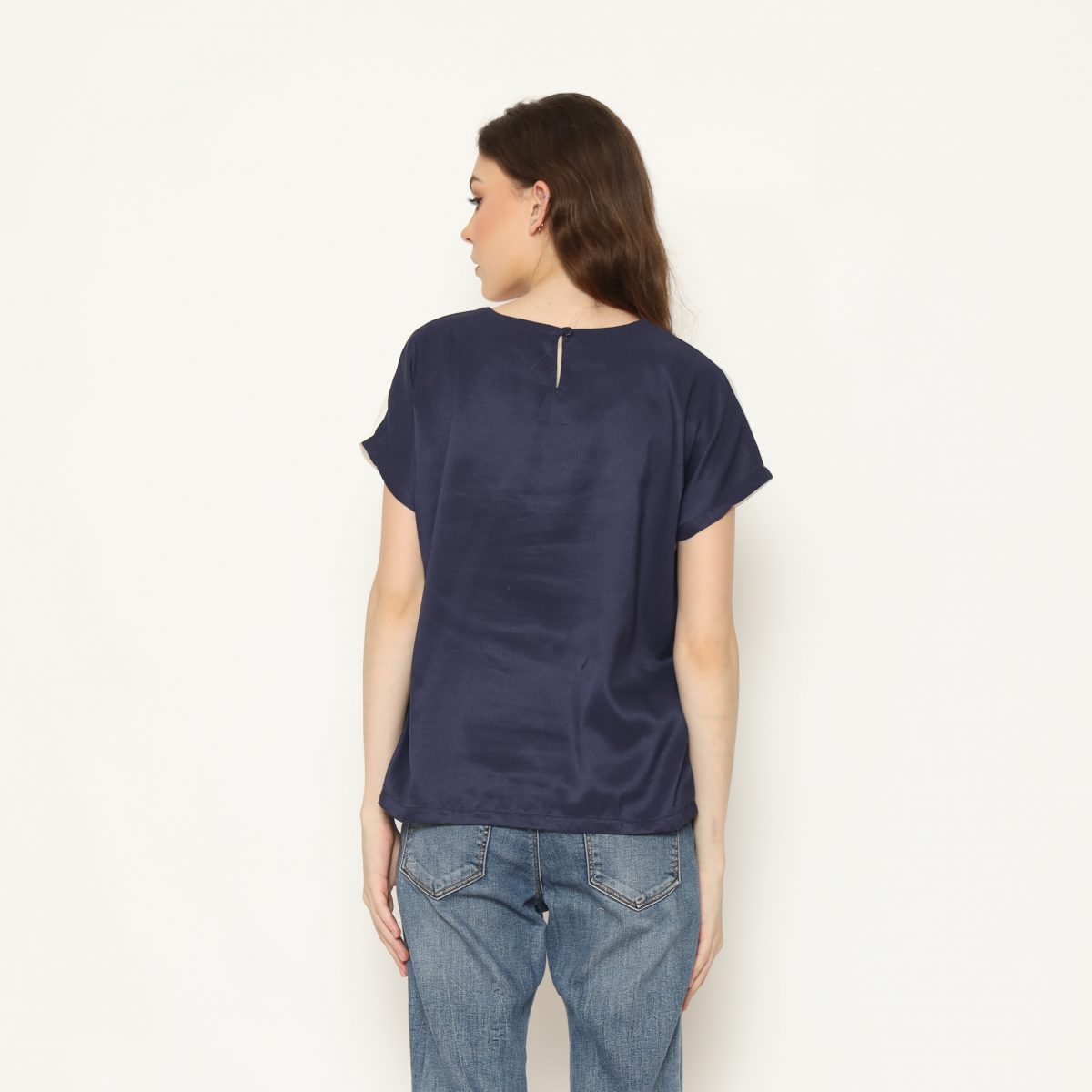 Miranda Blouse Navy - Image 5