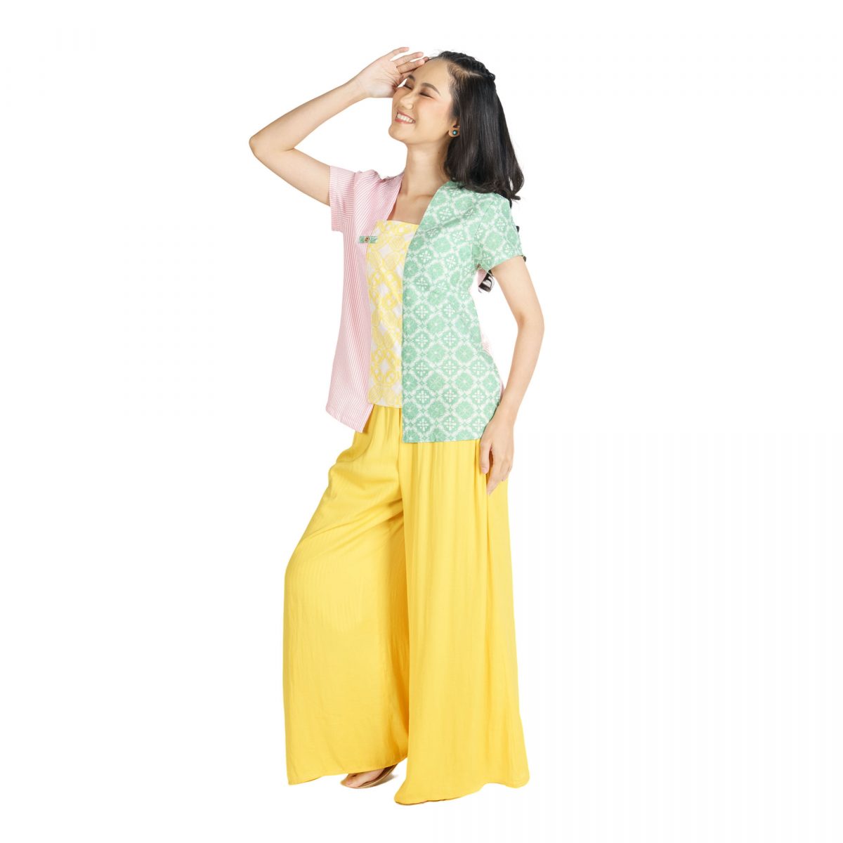 Carlina Blouse Green - Image 3