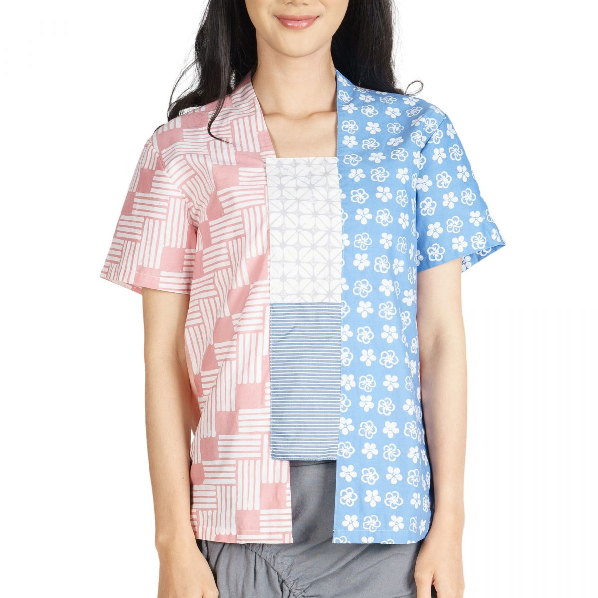 Sheisha Blouse Flower Blue - Image 2