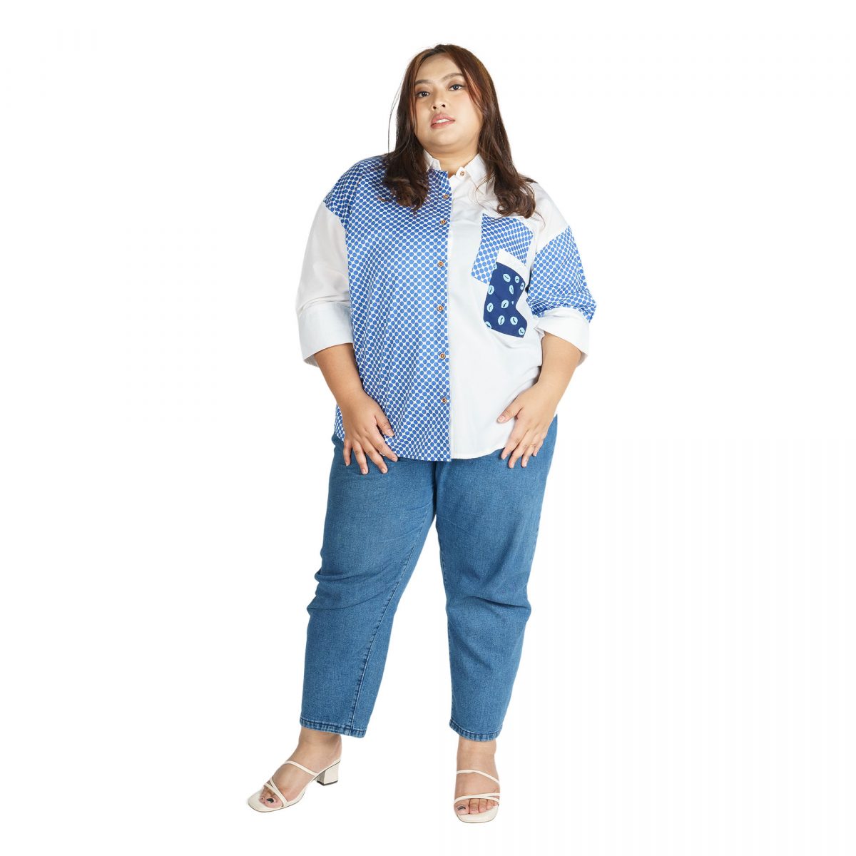 Emira Shirt White Blue - Image 6