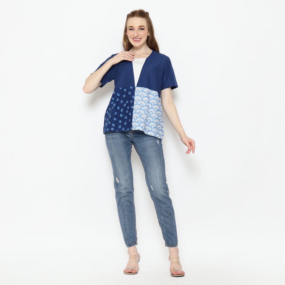 Nikita Blouse Navy - Image 7
