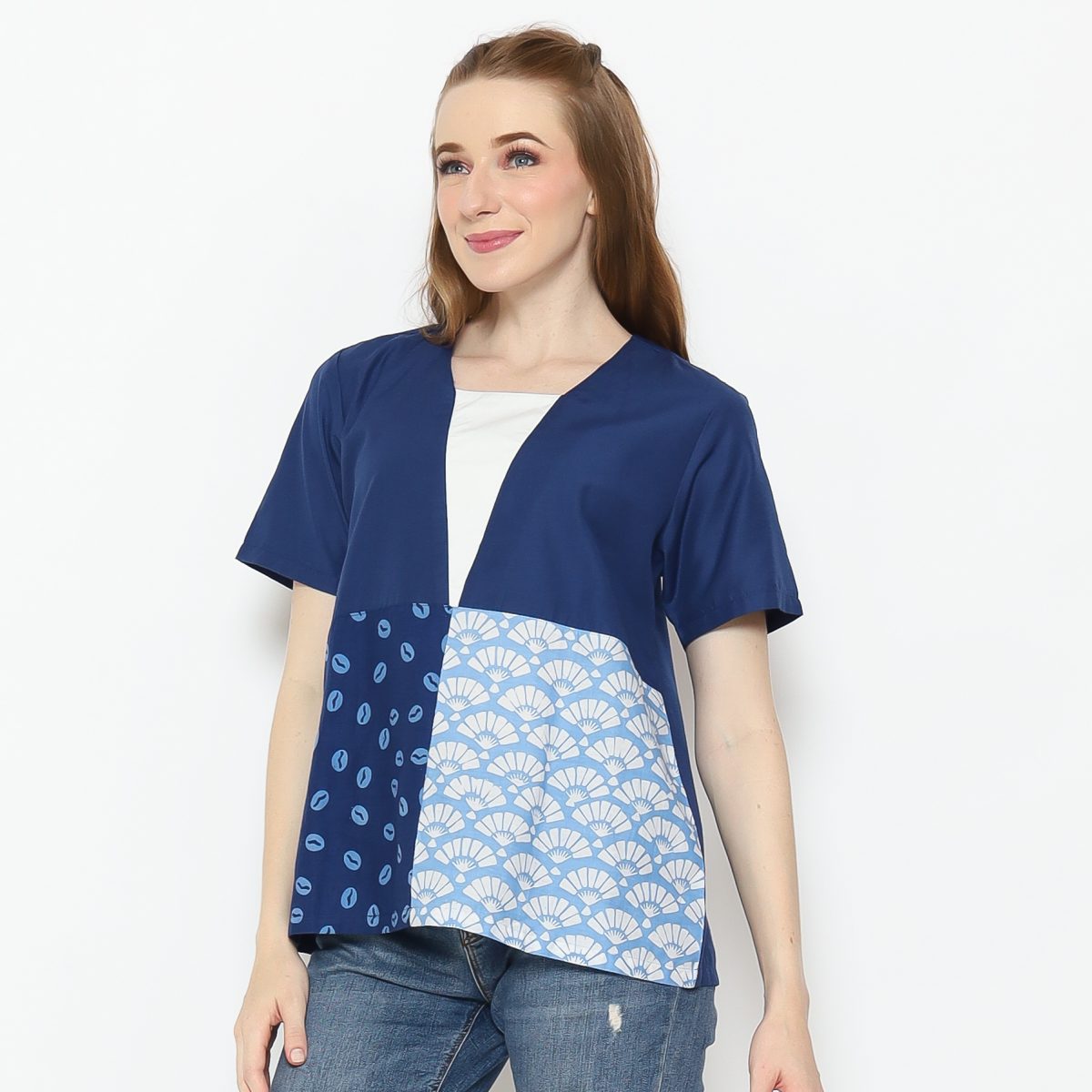 Nikita Blouse Navy - Image 4