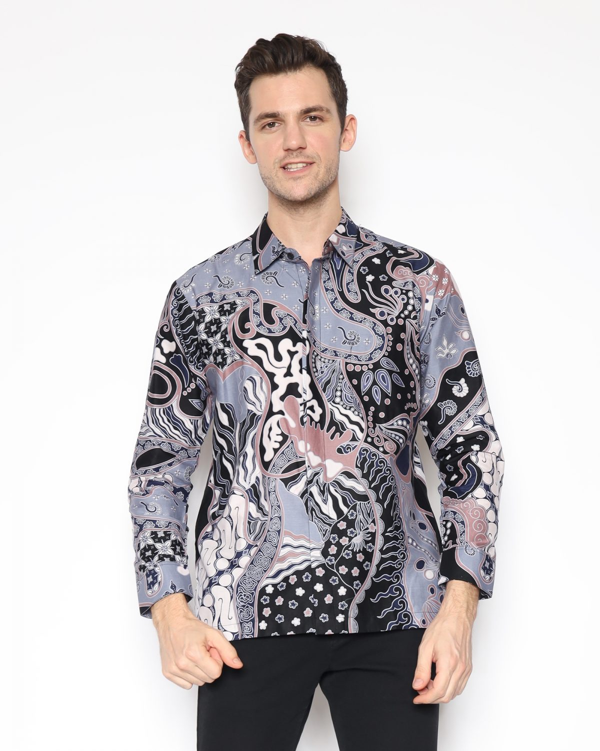 Tuscany Shirt Black Grey