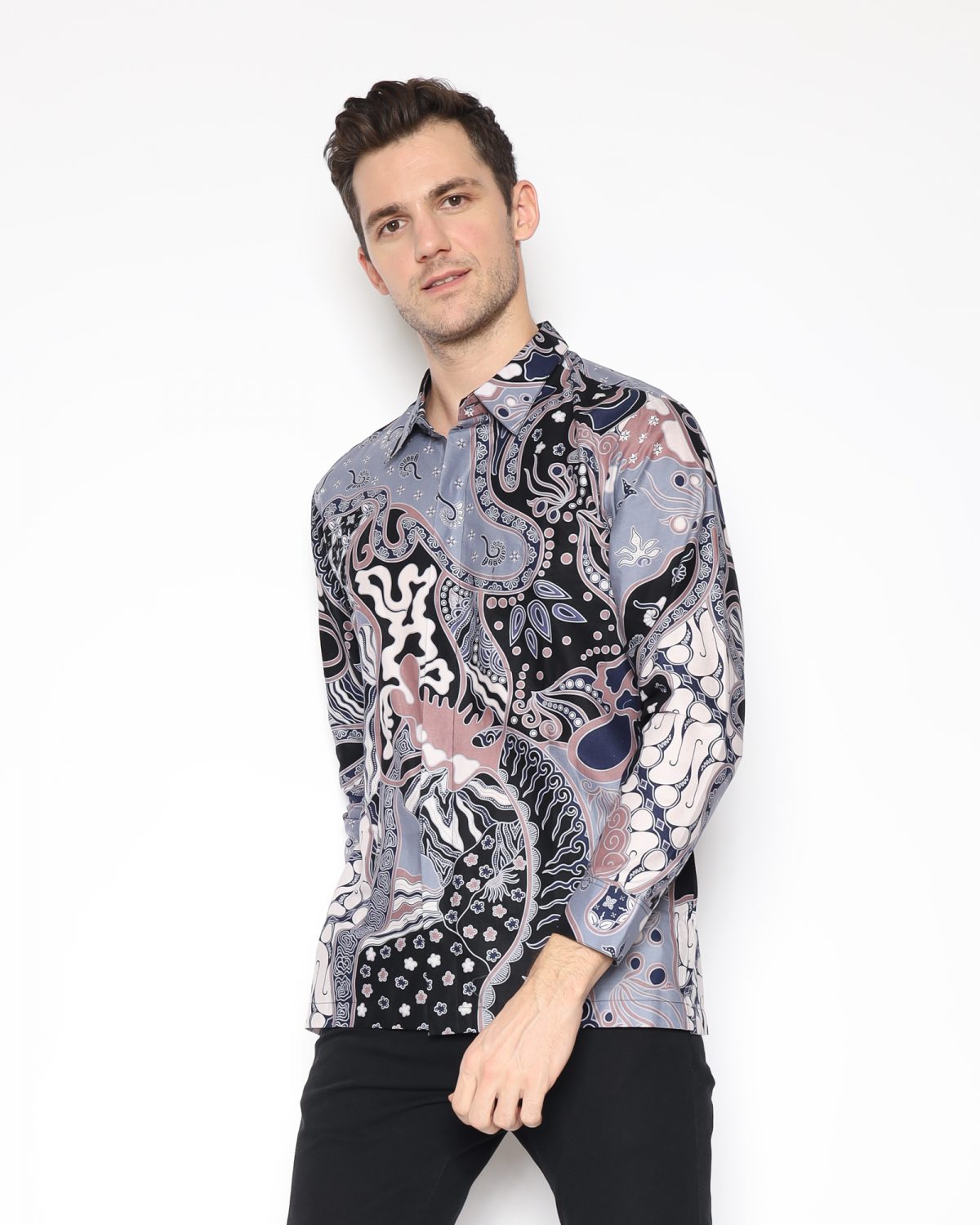 Tuscany Shirt Black Grey - Image 4