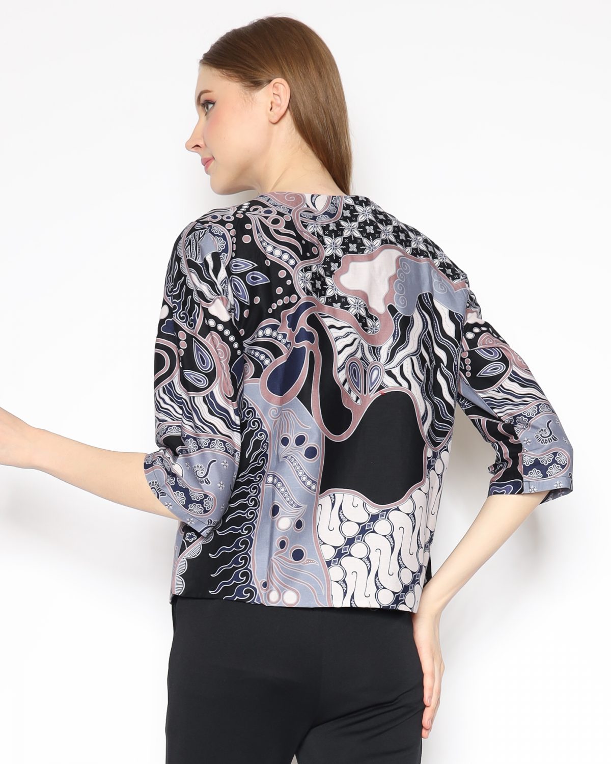 Tasya Blazer Black Grey - Image 5