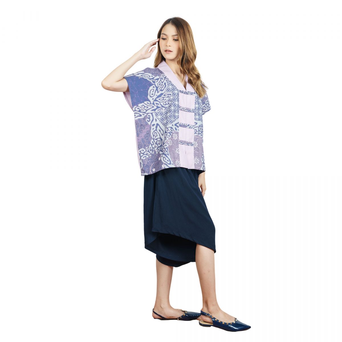 Olivia Blouse Purple - Image 3