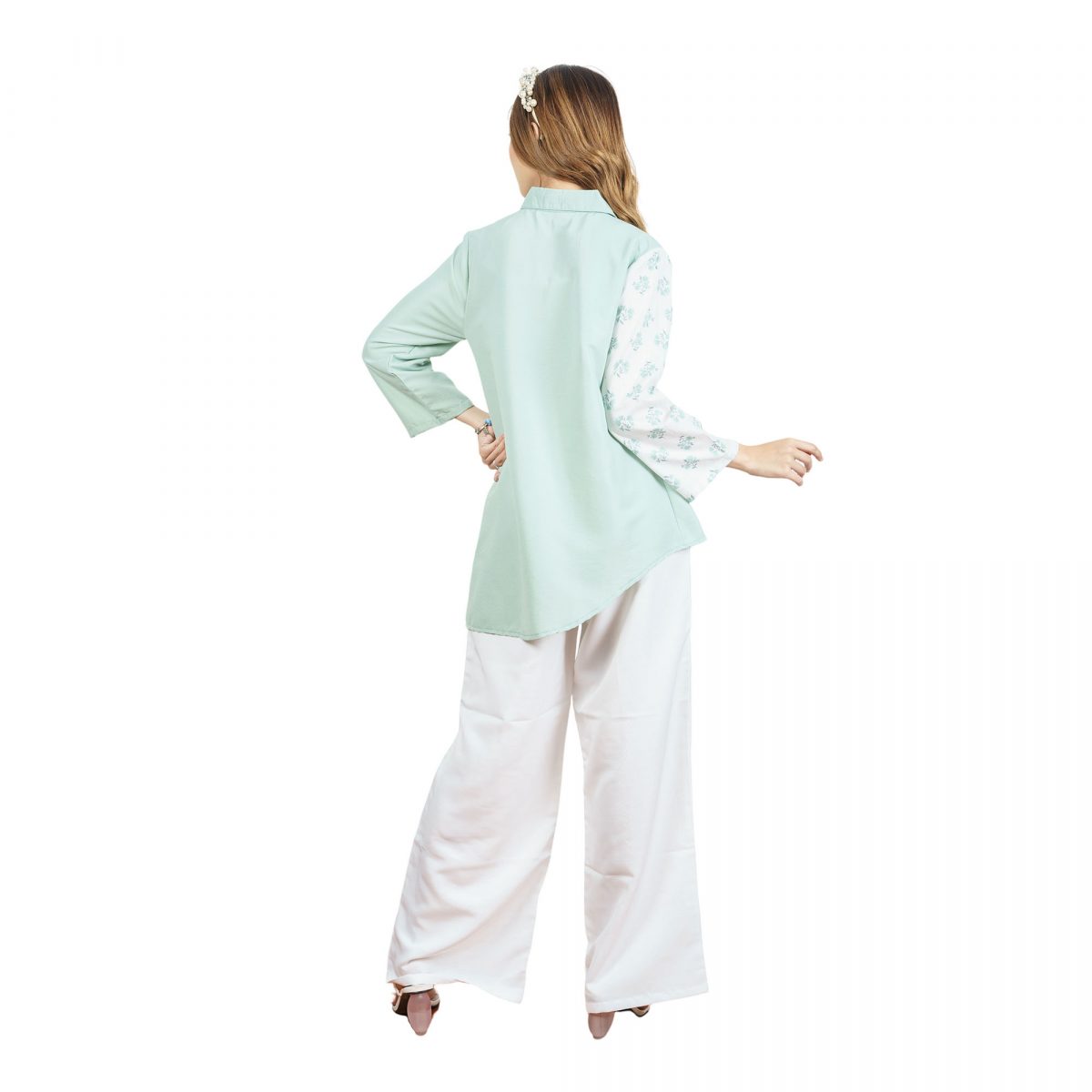Lilian Shirt Sage Green - Image 5
