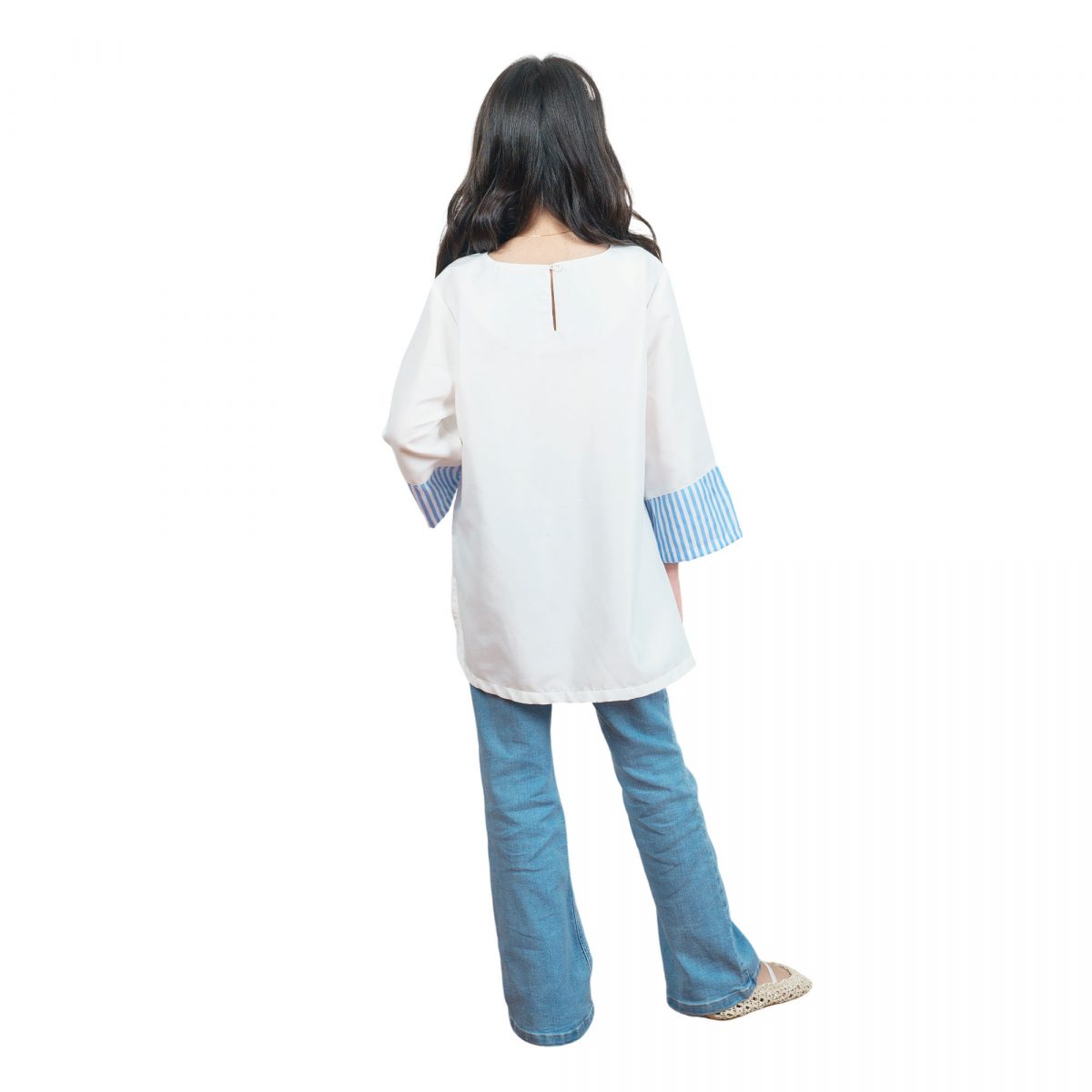 Rembulan Blouse Kids Broken White - Image 5