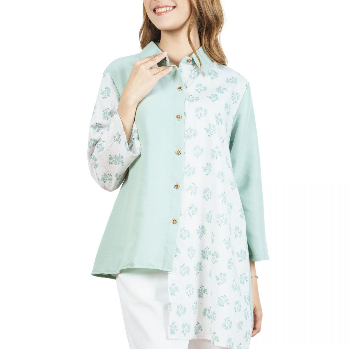 Lilian Shirt Sage Green - Image 2