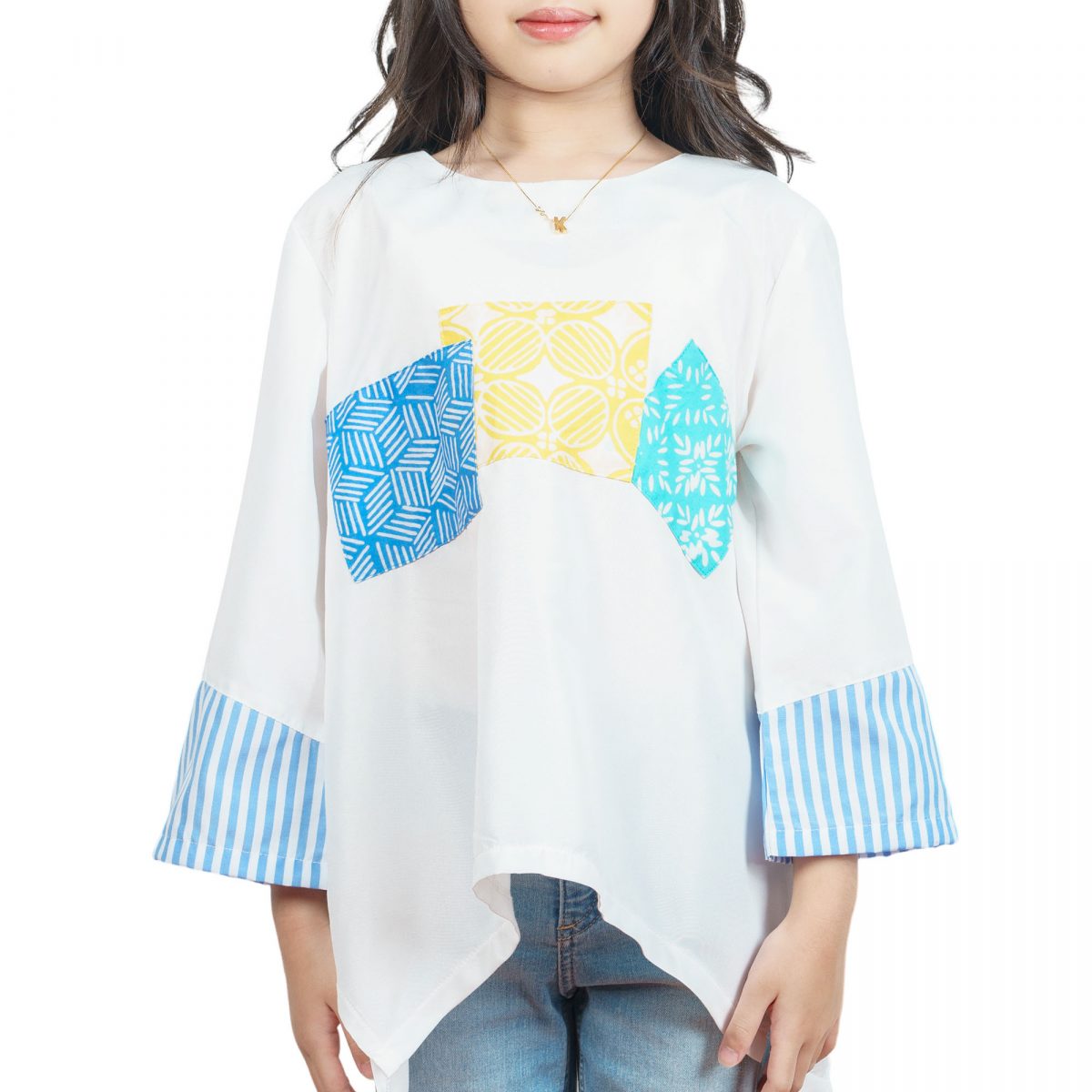 Rembulan Blouse Kids Broken White - Image 2