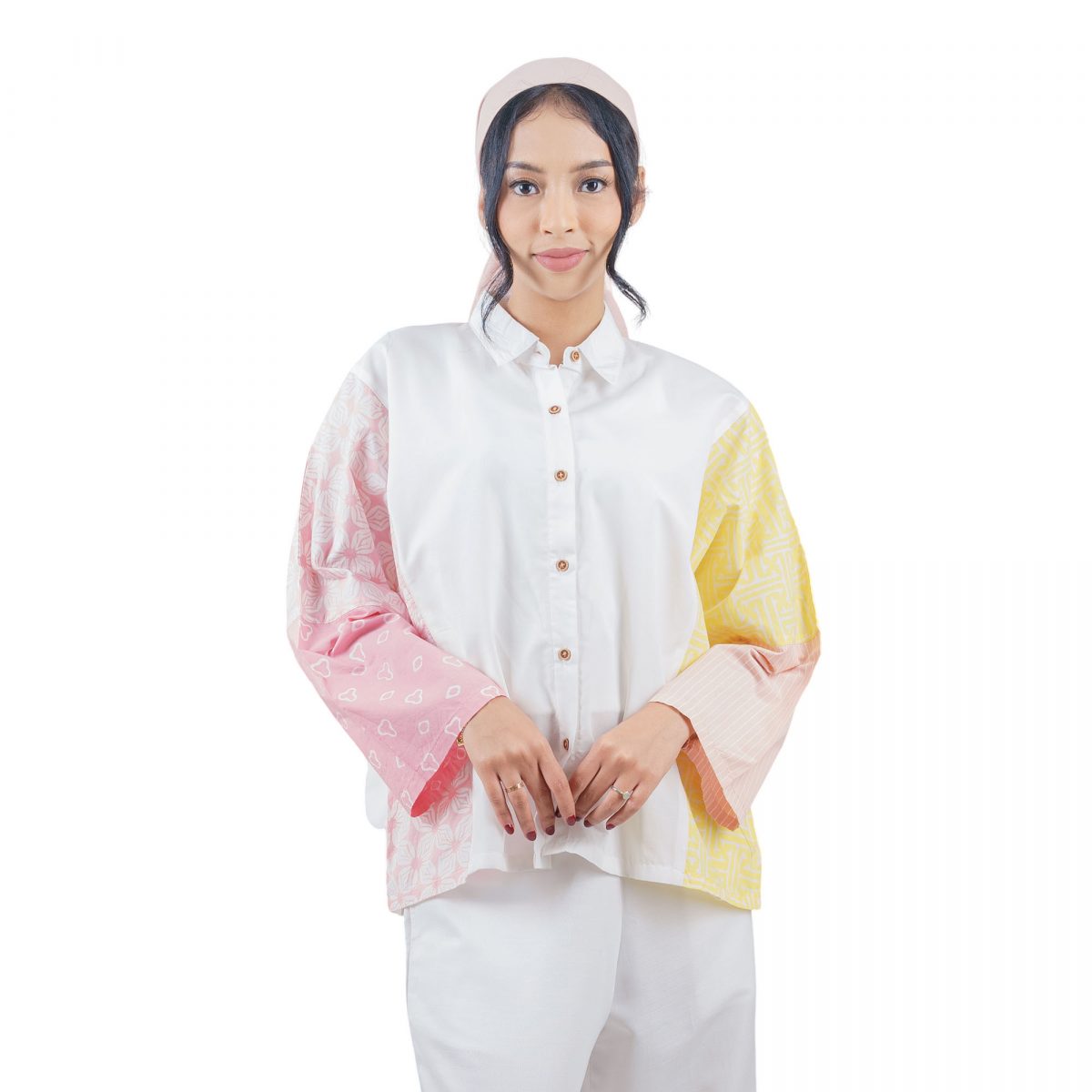 Caroline Shirt Cream Pink