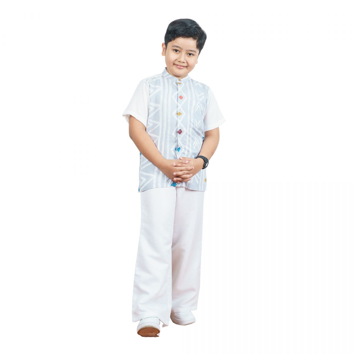 Nikko Shirt Kids Grey - Image 6