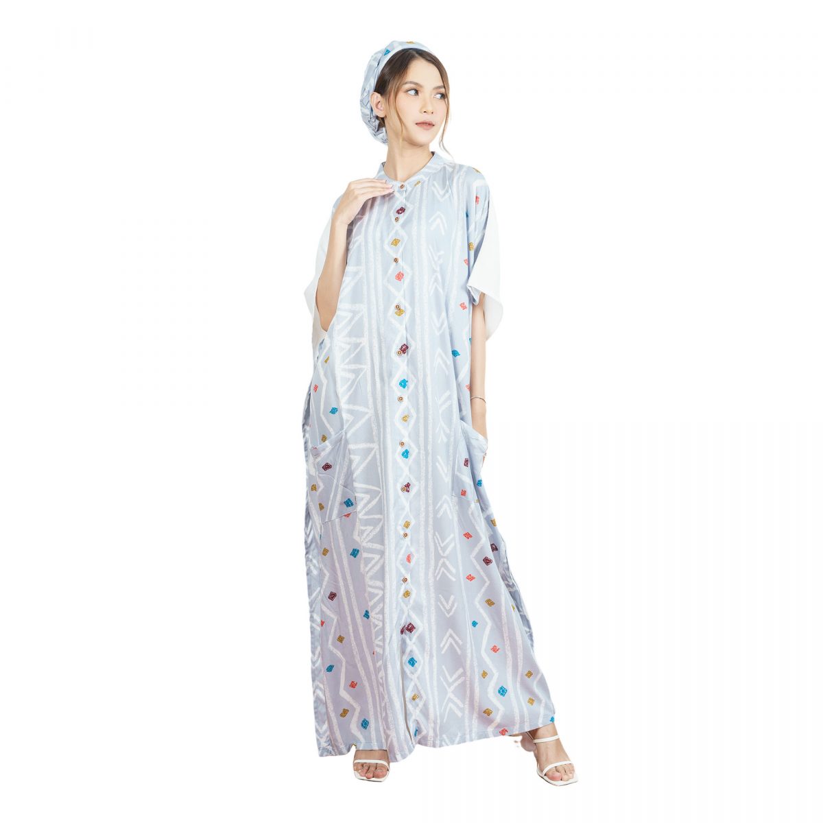 Nirwana Kaftan Grey - Image 6