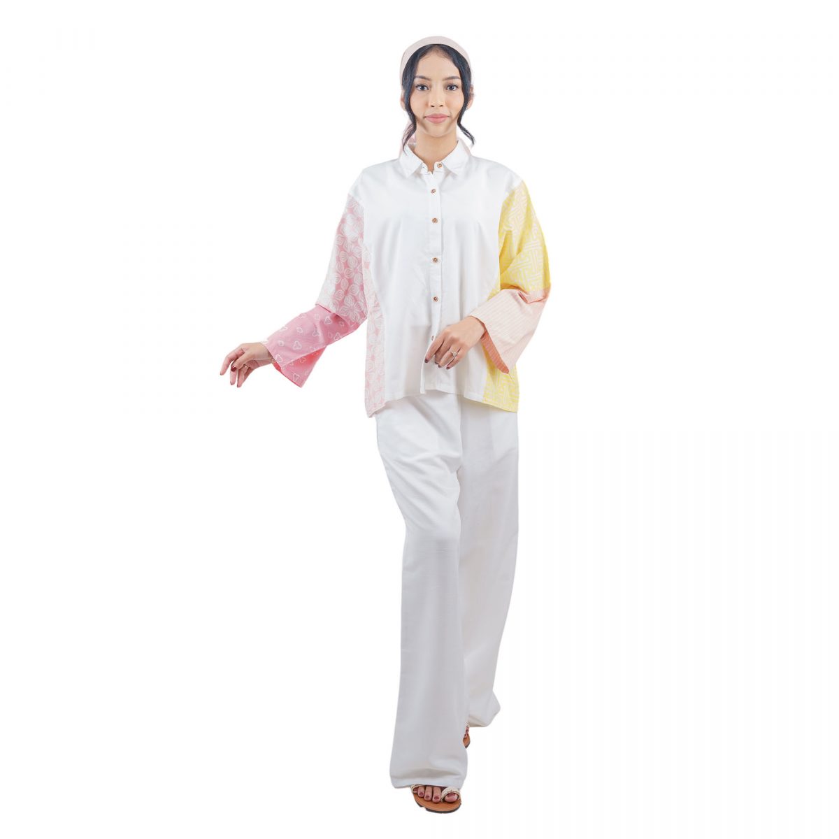 Caroline Shirt Cream Pink - Image 6