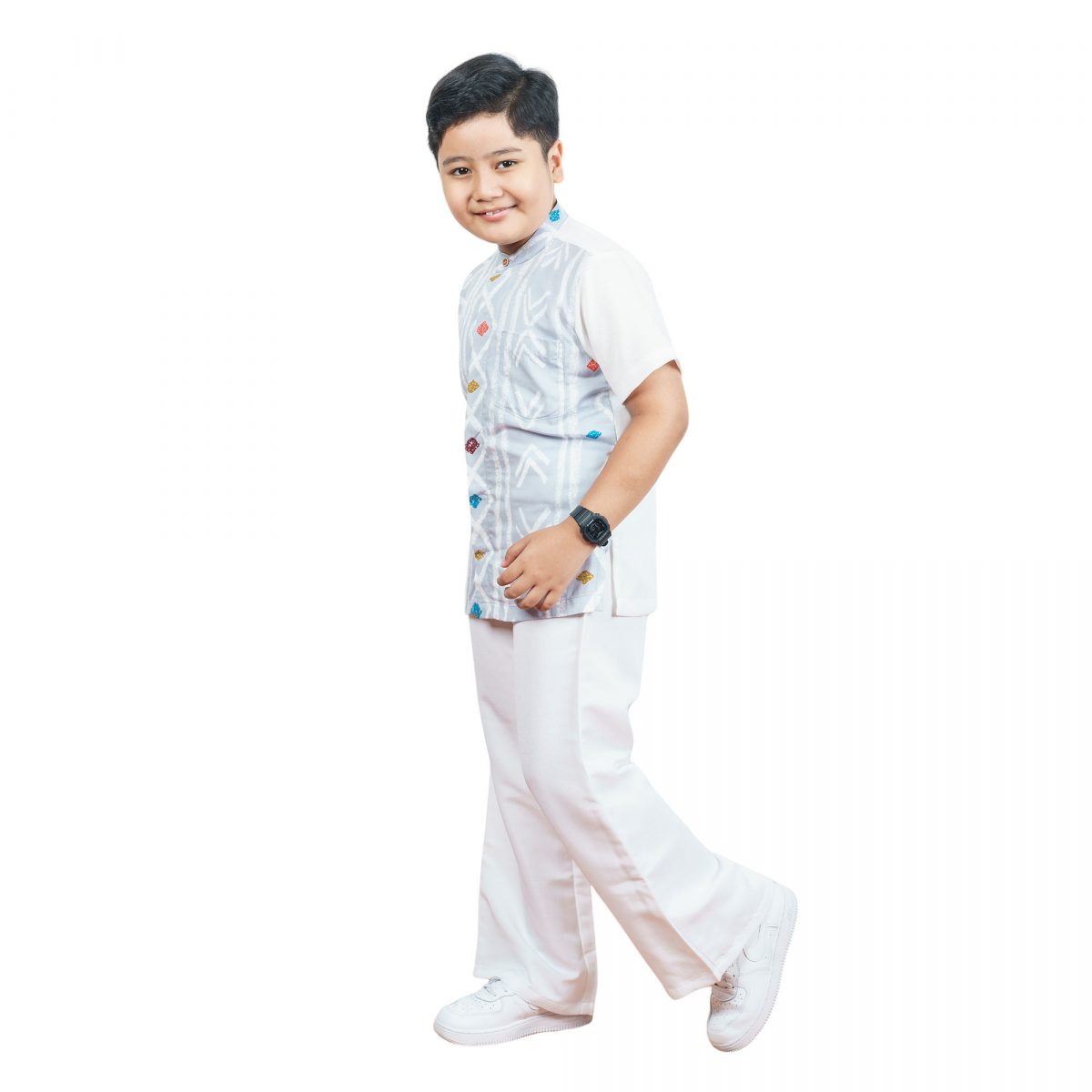 Nikko Shirt Kids Grey - Image 4